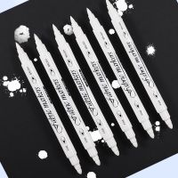 White Waterproof Permanent Fabric Textile Marker Pen Set for T Shirt Shoes Clothes Wood Stone DIY Art Graffiti Drawing PaintingHighlighters  Markers