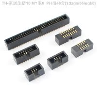 【CW】♀♙△  10pcs 1.27mm Pitch 6 8 10 14 16 20 26 30 34 40 50 60 Pin SMD Male Shrouded Header IDC