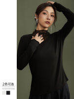 Thin Long-Sleeved T-shirt Womens Lace Fashion Base Outerwear Top Small Spring, Autumn and Winter New