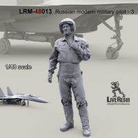 Die-cast 1/48 scale modern Russian military pilot-3 (excluding aircraft) micro-scene with self-assembled unpainted GK hobby toys