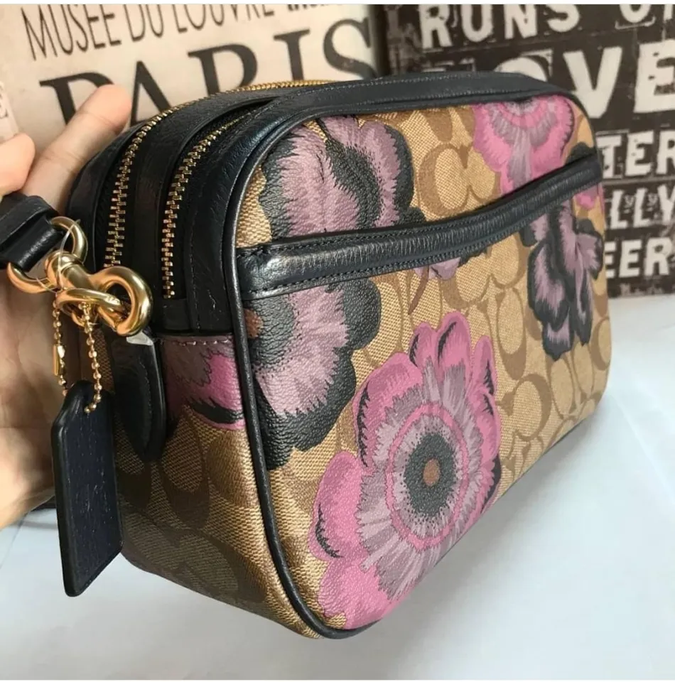 COACH Jes Crossbody In Signature Canvas Kaffe Fassett Print C2799 Outlet