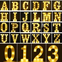 【CC】 Alphabet Number Lamp Night for Wedding Bedroom Birthday Decoration