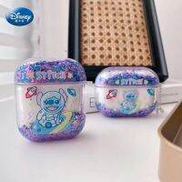 【HOT】 PC Helpers MALL Lilo Stitch เคส For1 2เคสไร้สายบลูทูธสำหรับ Airpod Pro 3 Liquid Quicksand Glitter กล่องชาร์จน่ารัก