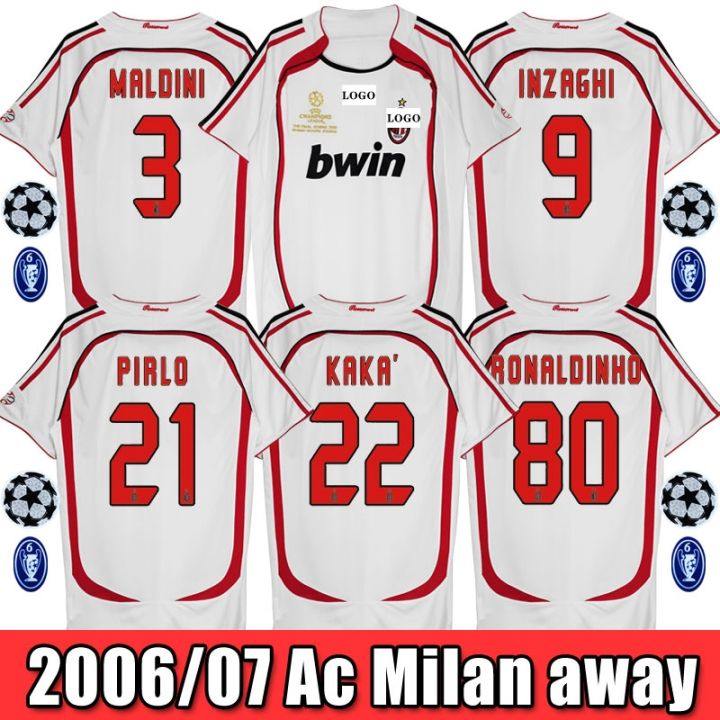 ac milan 2006-07 retro S-XXL 22 kaka jersey