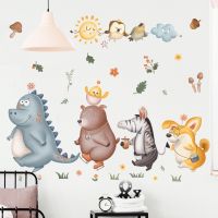 Dinosaur Wall Stickers Creative Personality Preschool Early Education Class Layout Decoration Childrens Room Sun Male t2p