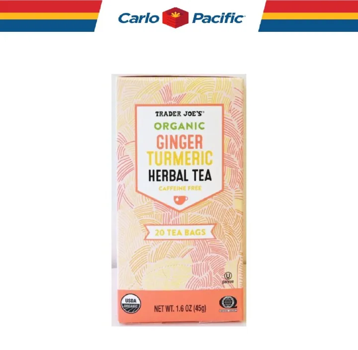 Trader Joe’s Organic Ginger Turmeric Herbal Tea 20 Tea Bags Lazada PH