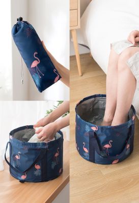 ◊♂☎ foldable basin outdoor travel supplies foot bag laundry washbasin bucket