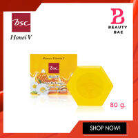 HONEI V BSC AGE DEFENCE NATURAL SOAP ฮันนี่ วี บีเอสซี เอจ ดิเฟนซ์ แนชเชอเริล โซพ สบู่ใสสูตรน้ำผึ้งและวิตามินอี 80 กรัม