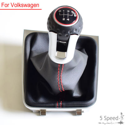 เกียร์ธรรมดา Shift Knob Stick Lever 5 6ความเร็ว Fit สำหรับ Volkswagen VW Golf 7 A7 MK7 VII สำหรับ GTI GTD 2013-2018ฝุ่นรองเท้า