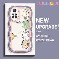 Jlingji เคสสำหรับ Xiaomi Redmi โน๊ต11 Pro 5G Note 11e โปรเคสโชคดีลวดลายวันขอบครีมหลากสีเคสมือถือกันกระแทกแบบใสนิ่มฝาครอบป้องกันเรียบง่ายปลอกโปร่งใสลายกล้องถ่ายรูปสร้างสรรค์