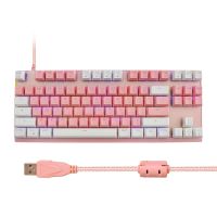 MECHANICAL KEYBOARD OKER "WINTER PINK RGB BACKLIT K83 (Blue Switch)