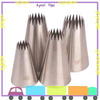 Kyasi 4pcs ท่อไอซิ่งขนาดใหญ่หัวฉีดเค้กอบคุกกี้ Cupcake piping nozzle Decor