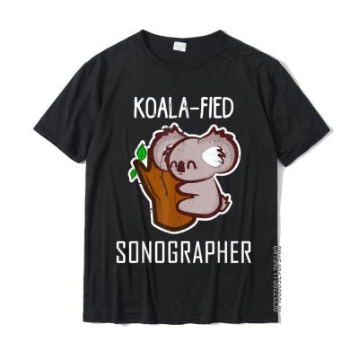 Funny Koalafied Sonographer Gift Sonography Technologist T-Shirt Fashion T Shirt Cotton Mens Tops &amp; Tees Casual
