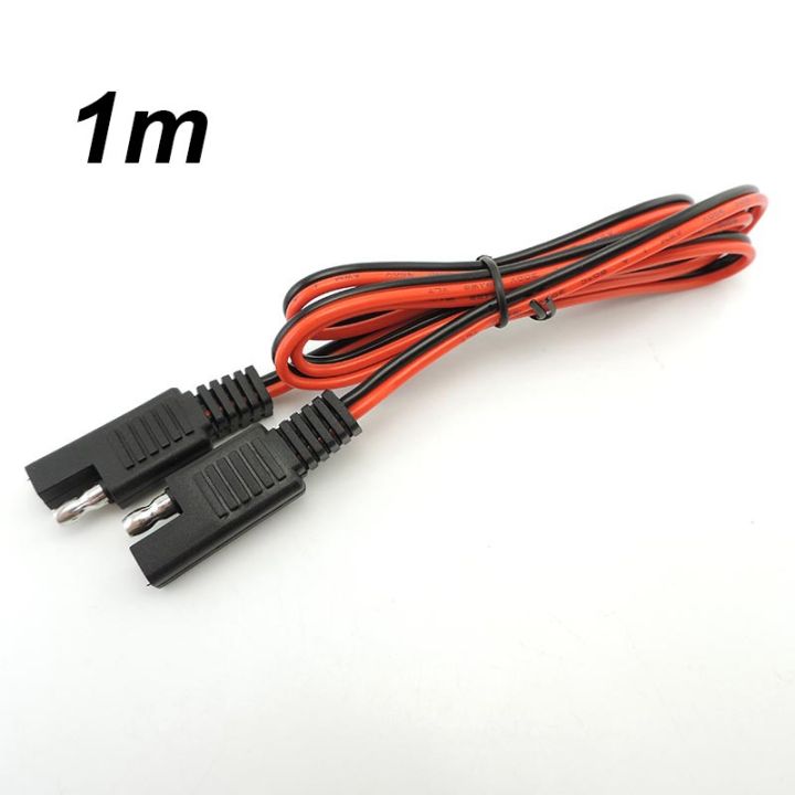 qkkqla-1m-2m-18awg-10a-sae-to-sae-power-automotive-extension-cable-connector-wire-quick-disconnect-for-car-battery-solar-panel-system