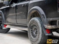 บังโคลนOUTLANDER 4X4 พร้อมชุดสลิงดึงสาย บังโคลนรถกระบะ Off Road Mud Flaps แผ่นบังโคลน ยางความหนา 5มิลลิเมตร แผ่นกันโคลน4x4 บังโคลนออฟโรด รถกระบะ และ SUV