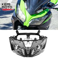 ฉากยึดไฟหน้าสำหรับ NINJA250 NINJA300ไฟหน้ารถจักรยานยนต์ประกอบสำหรับคาวาซากิ NINJA250 300 2013-2018 ZX-6R 2013-2016