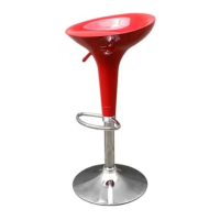 Adjustable bar stool size 45 x 35 x 55-75 cm.