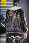 Áo Khoác Nam Áo Khoác Thêu Áo Khoác Sukajan Jacket Cho Nam Áo Khoác Bomber