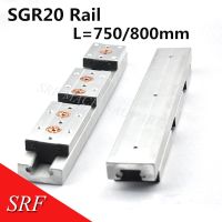 Wood working machinery aluminum profile built in double axis linear guide SGR20 roller slide rail L=750/800mm slide block Hand Tool Parts Accessories