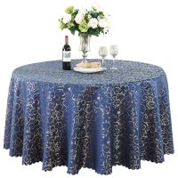 Polyester Jacquard Round Tablecloth Wedding Table Cover Cloth Damask Pattern Table Decoration Hotel Restaurant Party Banquet