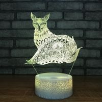 【CW】 Colorful Discolored Bedside 3d Lamp Children Room Led Night decorations gift for baby room lights wholesale