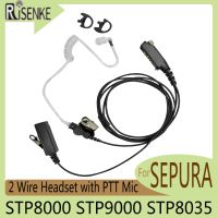 STP8000 STP9000 STP8035 Earphone 2 Wire Walkie Talkie Accessories Earpiece Headset With PTT Mic Compatible For SEPURA Radio