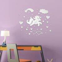 Cartoon Little acrylic wall self-adhesive mirror stereo living room stickers bedroom layout decorative