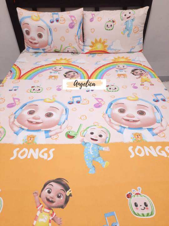 Bedsheet Canadian Cotton with 2 Pillowcase Lazada PH