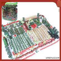 SHIWEI732880294 520pcs ของขวัญเด็ก 5ซม. รูปการกระทำ ชุดรูปแบบอาคาร Playsets บุรุษ โมเดลทหาร ชุดทหาร