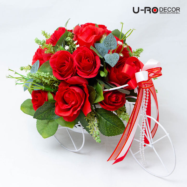u-ro-decor-รุ่น-จักรยานเล็กจัดช่อ-คละแบบ-ยูโรเดคคอร์-กระถาง-แต่งบ้าน-ใส่ของ-ดอกไม้-ประดิษฐ์-flower-ช่อดอกไม้-flower-vase-mixed-models