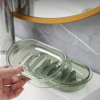 Bathroom Soap Holder Split Double Layers Drainage Ventilated Thick Material Storage Soap Sturdy Self Draining Soap Storage Box Soap Dishes