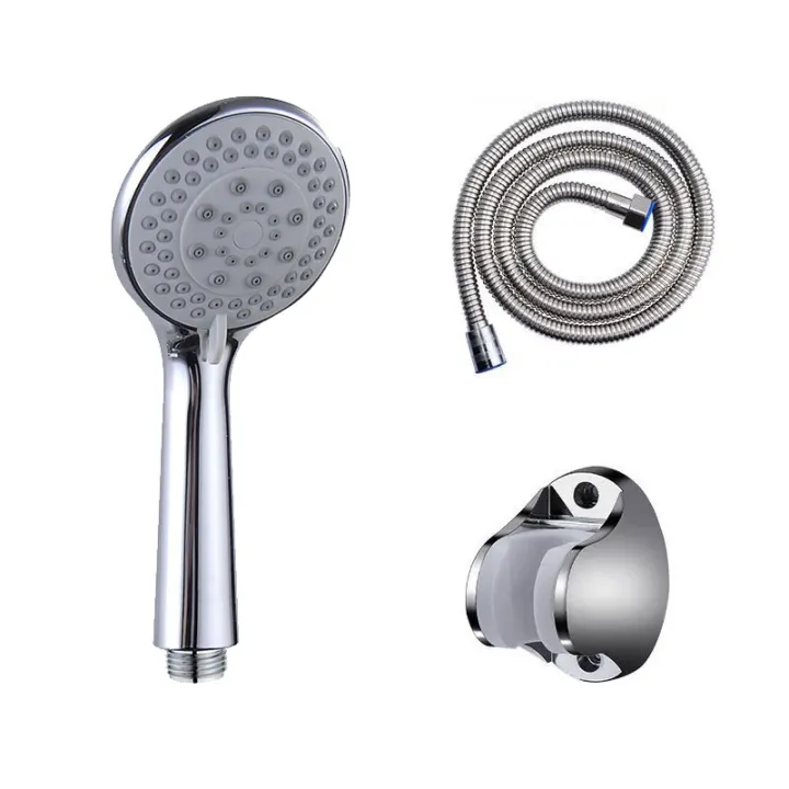 3 Pieces Packs Fixed Shower Head High Pressure 5 Spray Modes Rain High