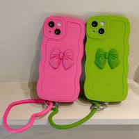 [ข้อเสนอพิเศษ]โบว์ซิลิโคนเหลวลายคลื่นเคสโทรศัพท์สำหรับ Samsung Galaxy S23 S22 S21 S20 FE Ultra Plus 5G S21FE กรอบนุ่ม S20FE