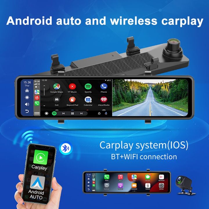 whexune-2k-1440p-carplay-แอนดรอยด์กล้องติดรถยนต์อัตโนมัติสตรีมกระจกมองหลัง5g-wifi-dashcam-วิทยุ-fm-ไดรฟ์บันทึกกล้องสำหรับรถยนต์