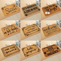 【YF】▫  Paper Pattern Coral Rug Soft Doormat Entrance Sign Bedroom Non-Slip Door