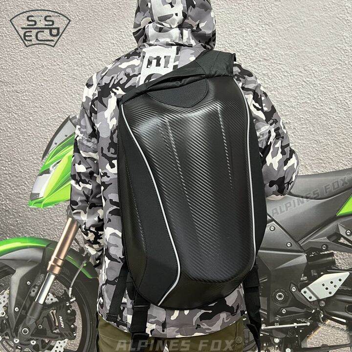 Waterproof Motorcycle Helmet Bag Multiftion Motorbike Carbon Fiber Hard