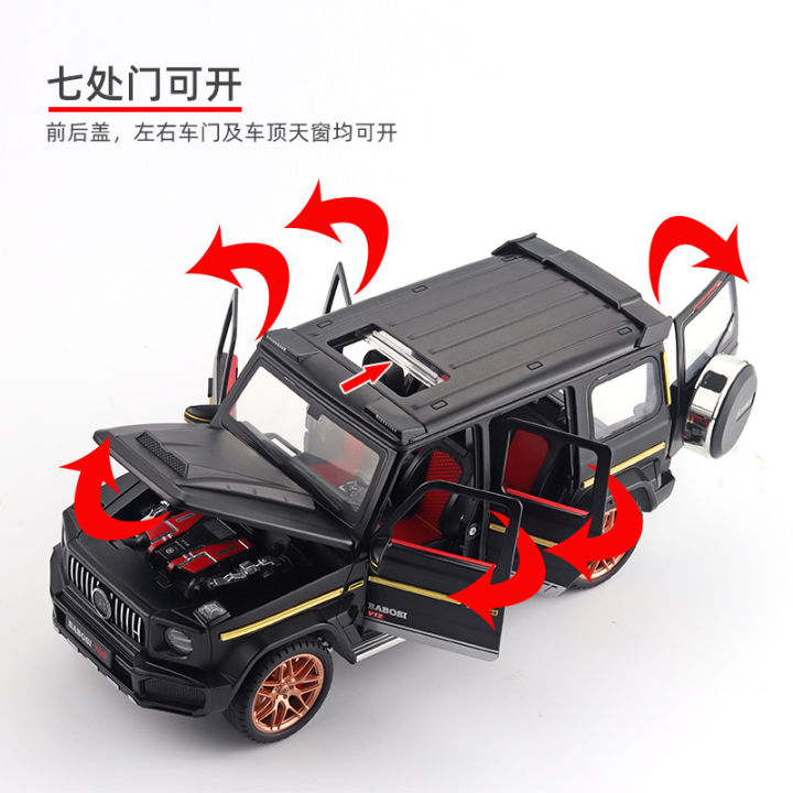 1-18-brabus-g700อัลลอยรุ่นประตูรถสามารถเปิดได้ไฟภายในฮอร์นสามารถกด-diecast-ยานพาหนะ