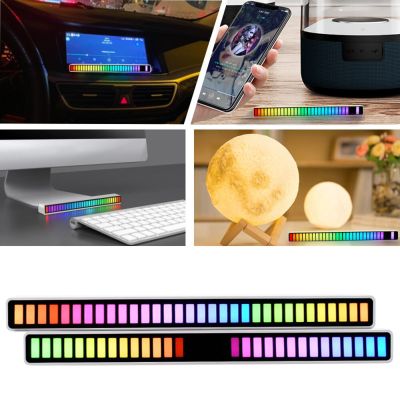 RGB Voice Control Synchronous Rhythm App Control 16 LEDs Ambient Light For Car TV Gaming Room Computer Desktop Decoration Light Night Lights
