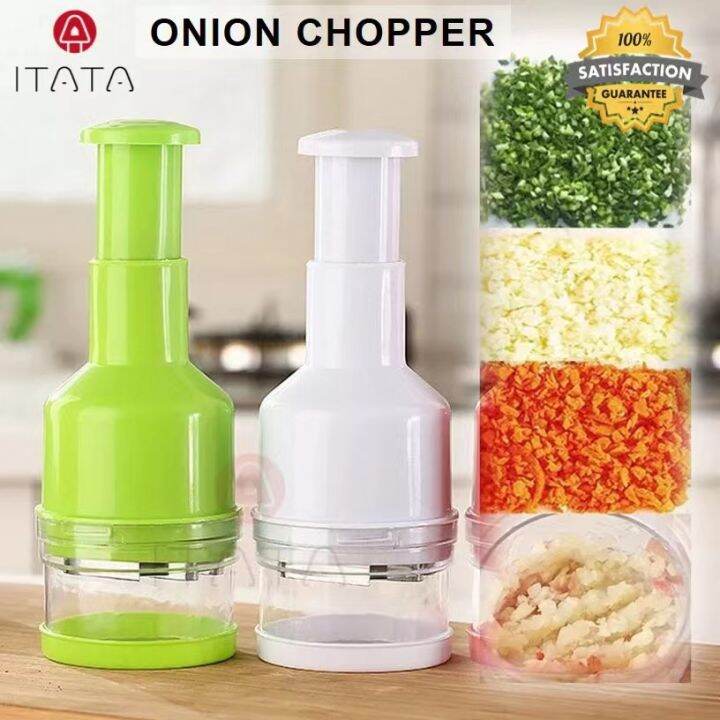 Onion Cutter Vegetable Chopper Manual Stainless Steel Garlic Press Slap