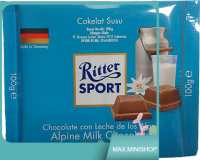 Milk Chocolate Ritter Sport 100 G. นำเข้า.