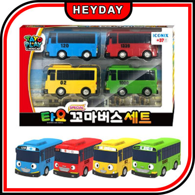 [TAYO] รถบัสขนาดเล็กพิเศษ TAYO 4ชิ้นชุดของเล่น (Tayo + Rogi + Gani + Rani)/ภาพเคลื่อนไหวเกาหลี The Little Bus TAYO Character 1 Package (4 Mini) tayo Rogi Rani Gani/บทบาทสมมติ/น่ารัก/ของขวัญเด็ก