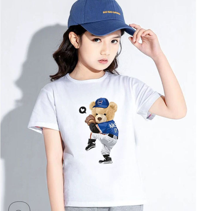 k-2281เสื้อยืดแขนสั้นเด็กลายการ์ตูนน่ารัก-ผ้านุ่มใส่สบาย-ลายเยอะ-สีครบ-ไซส์ครบ-ปลีก-ส่ง