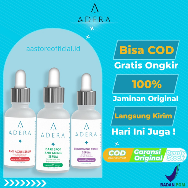 SERUM ADERA | ADERA SKINCARE | SERUM BPOM 100% ORIGINAL | COD ...