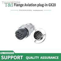 ◄ 5 sets GX20 Flange mounting 3-hole fixing aviation connector plug socket 2pin 3pin 4pin 5/6/7/8/9 10 12 14 15circular connectors