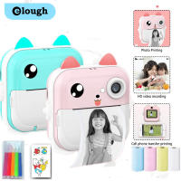 Elough Children Instant Camera Print Camera Video Photo Digital Camera with Thermal Print Paper for Kids Birthday Gift Toys