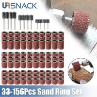 Sanding Drums Kit Sanding Band 1/2 1/4 3/8Inch Grinding Polishing Engraving Tool Bits for Dremel Drill Rotary Abrasive Tools Set Cleaning Tools