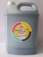 หมึกสี Solvent ink สำหรับ หัวพิมพ์ Konica 512i 14PL 5ลิตร ไร้กลิ่น PREMIER SOVENT INK 14PL สี K: Key (สีดำ)...