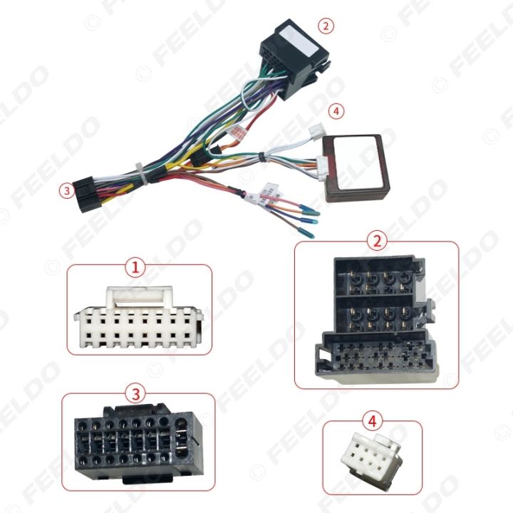 feeldo-car-16pin-android-audio-wiring-harness-with-canbus-box-for-opel-corsa-07-14-aftermarket-stereo-installation-wire-hq6698