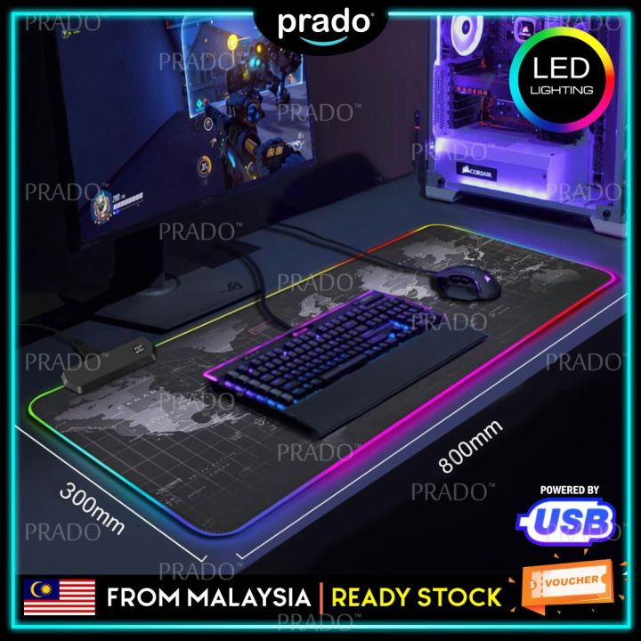 A large gaming mat with RGB color illumination GAMING MAT