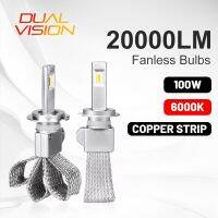 H1 Led Bulb 20000LM H7 H4 Headlights H8 H9 H11 Fog Lights Fanless 9005 HB3 9006 HB4 Auto Lamp Copper Strip No Noise For Lens 12V Bulbs  LEDs  HIDs